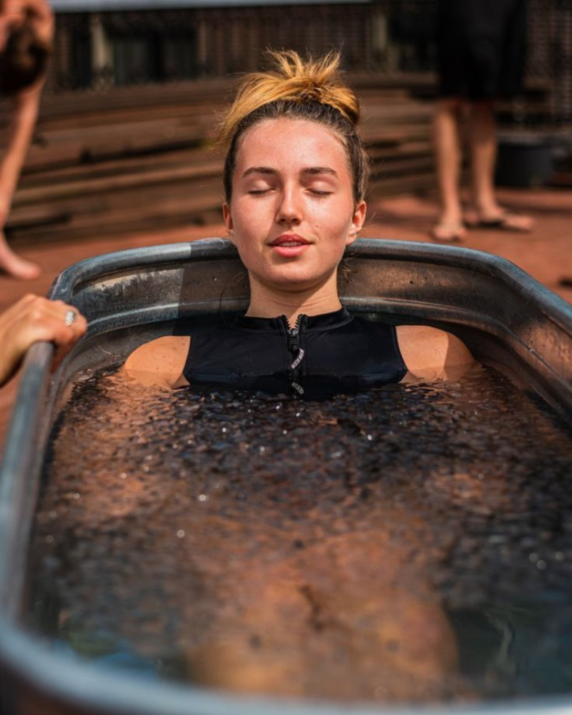 Banho de gelo para recuperação na ANIMA